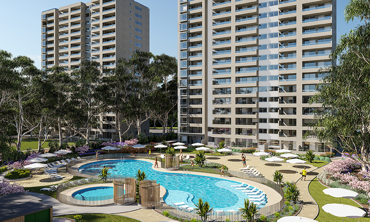 Edificio los castaños inmobiliaria algarrobo